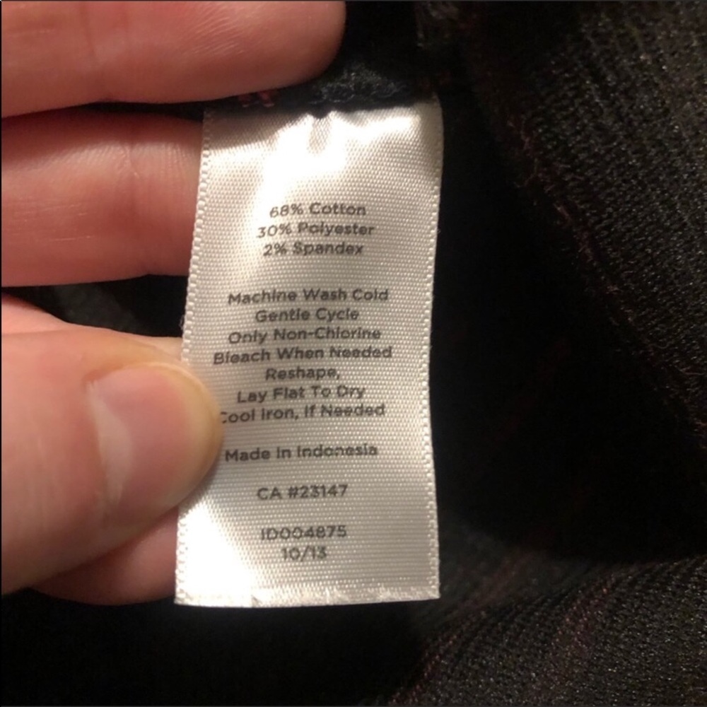 Talbots Pink Black Striped Dress Plus 20 - Picture 6 of 6